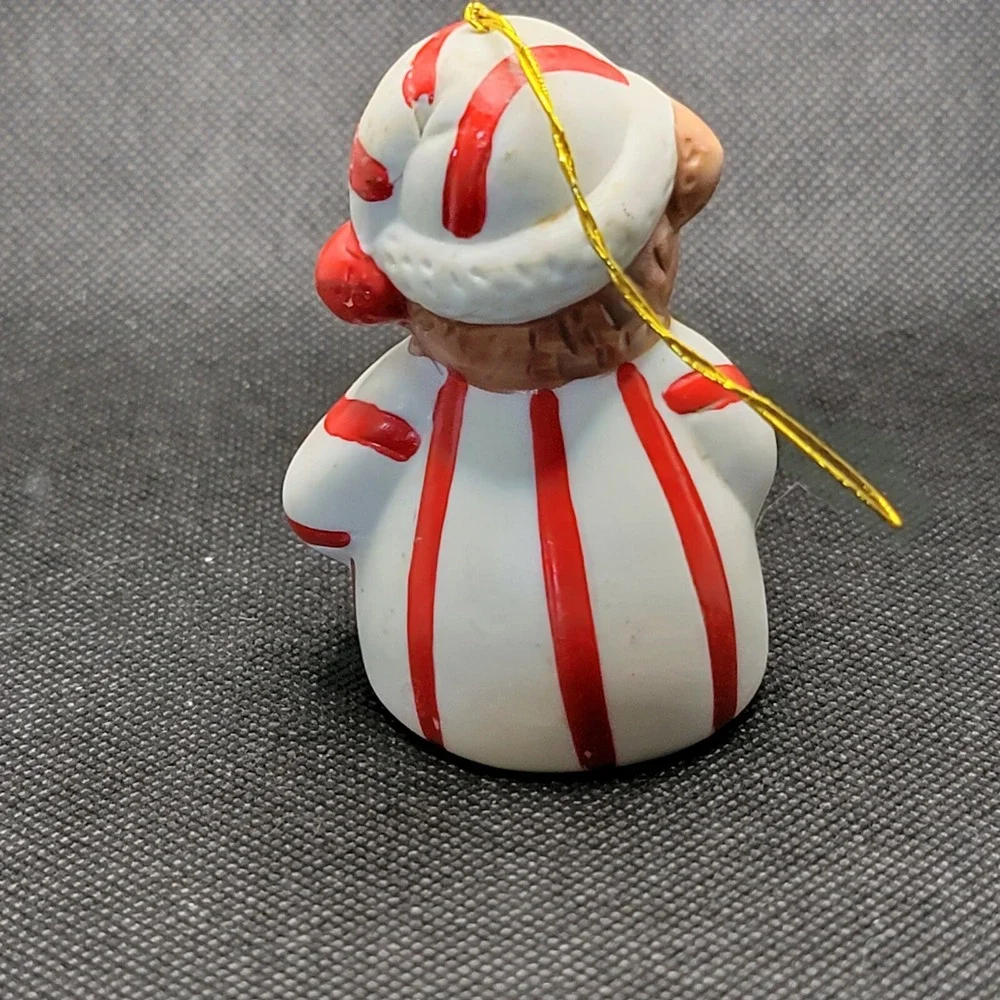 1985 Giftco Sleepy Time Bear Bell Ringers Christmas Ornament -  Good Condition